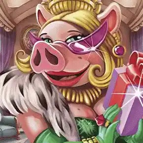 Piggy Riches 2 MegaWays online game logo by Red Tiger Gaming on getyourmug.coffee