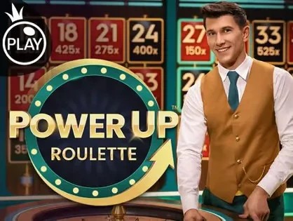 Power UP Roulette slot logo by Pragmatic Play at Bwin Casino